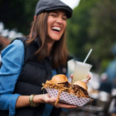 A meal at Downtown SLO Farmers' Market
