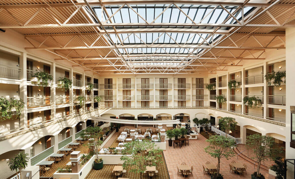 Patio of Embassy Suites by Hilton San Luis Obispo