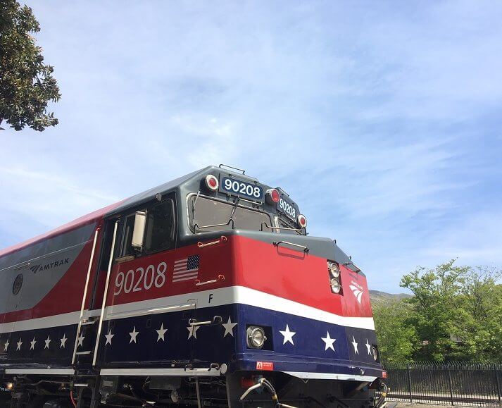 Red White and Blue Train
