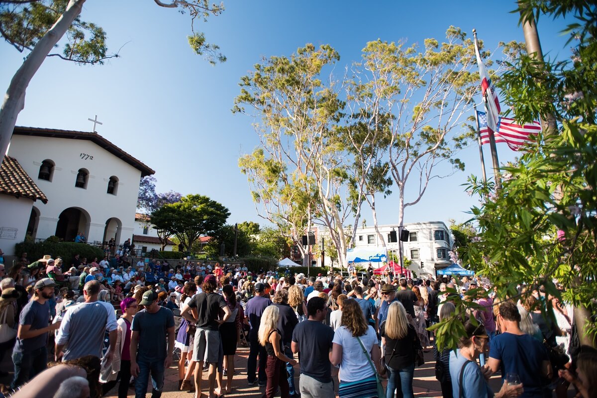 Concerts in the Plaza at the Mission in San Luis Obispo, California