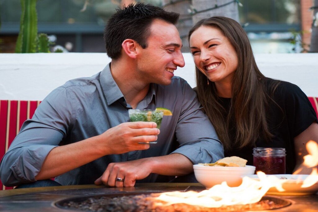 Couple at SLO restaurant