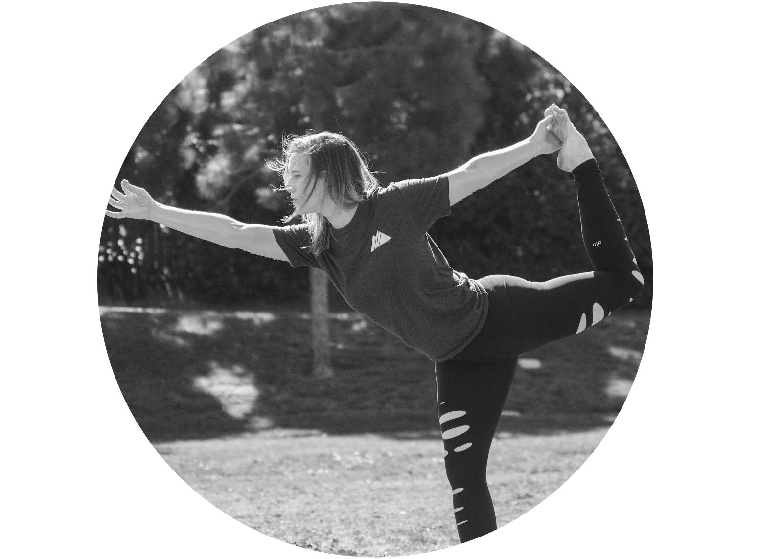 Adventure Aide Robyn Gimler Yoga Posing 