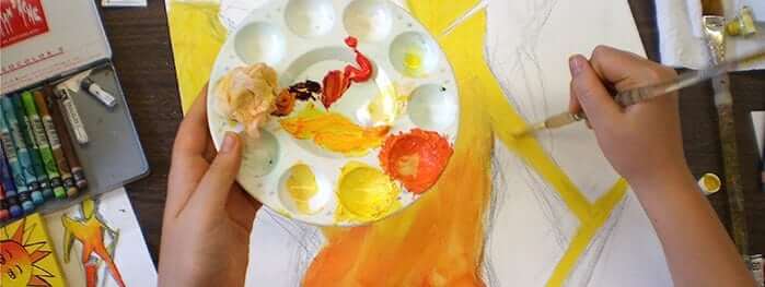 Youth After School Art Classes for 8-9 Year Olds: Observational Drawing and Mixed Media