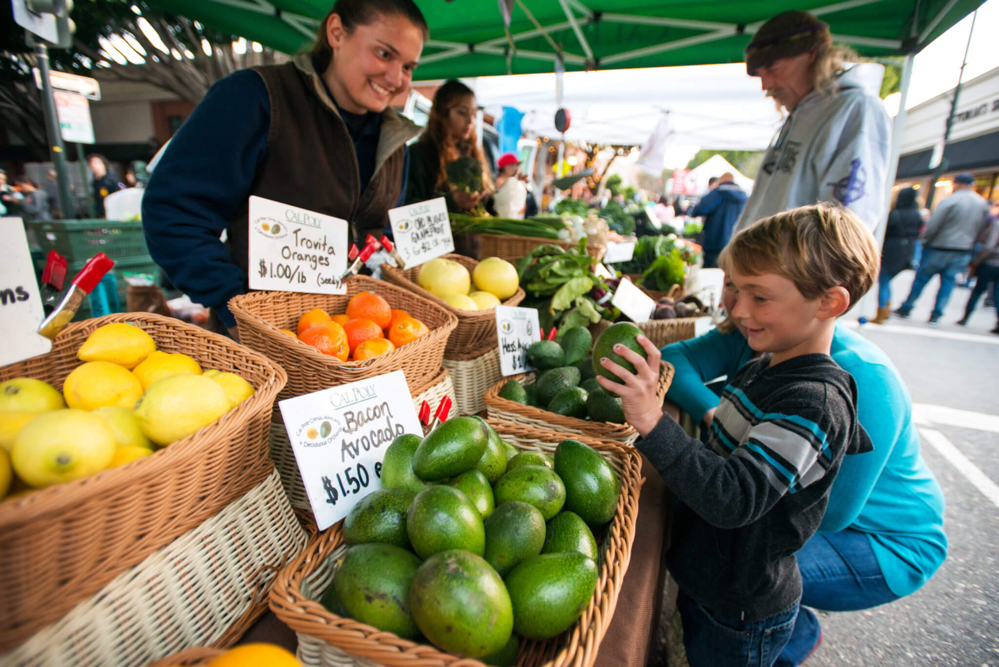 SLO Farmers Market Boy