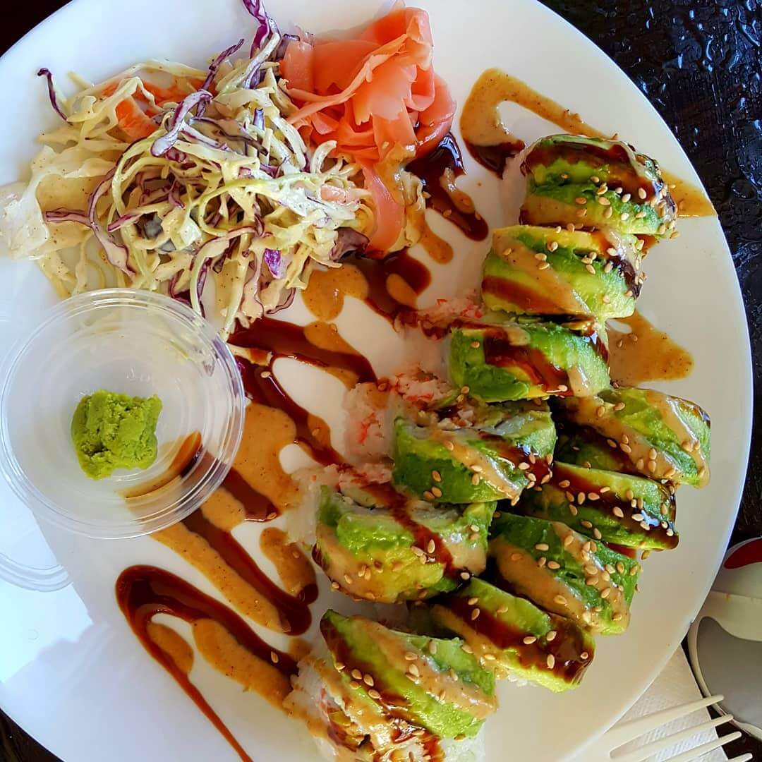 A California Roll from Sushi Kokku in San Luis Obispo