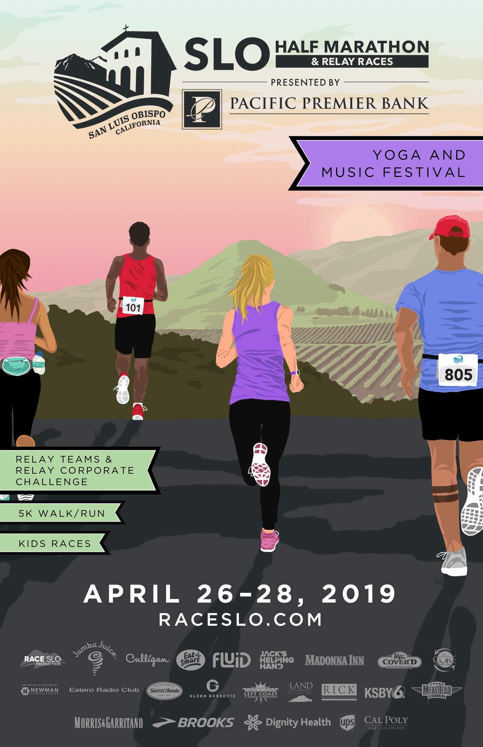 SLO Half Marathon and Relay Races April 2628, 2019 Visit SLO