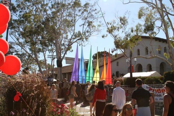 Pride in Mission Plaza, San Luis Obispo.