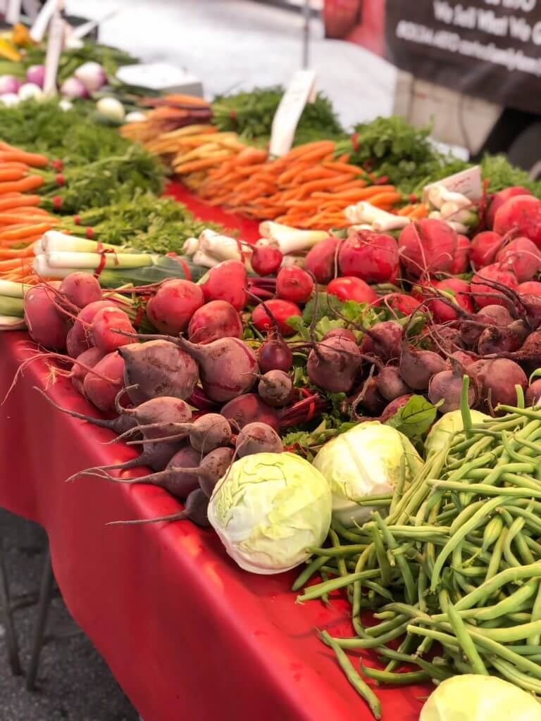 Farmers Market Vegetables in San Luis Obispo