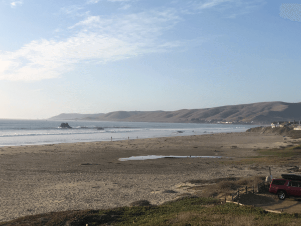 Photo of beach from Highway 1