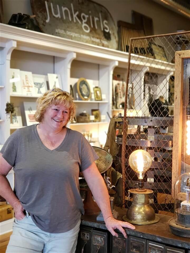 Junkgirls owner Jenny in the Junkgirls store