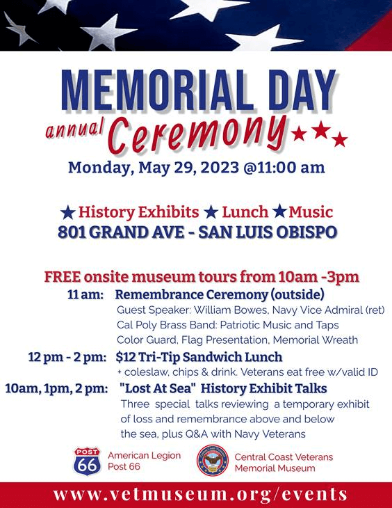 Memorial Day 2023 - Remembrance Ceremony and Special Exhibit