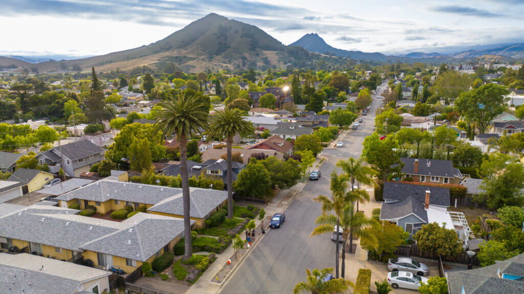 Arial View of SLO Tree Planting