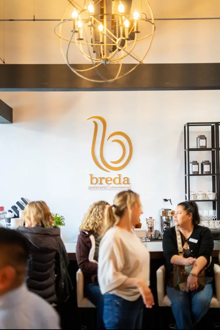 breda logo inside store